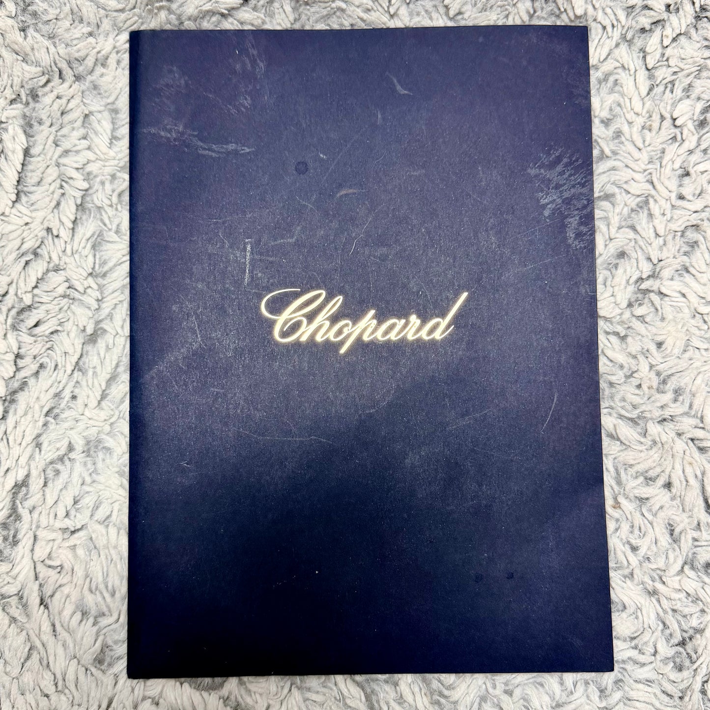 CHOPARD Mille Miglia Filled Certificate + Blue CHOPARD Certificate Holder 8.70x6.25 inches