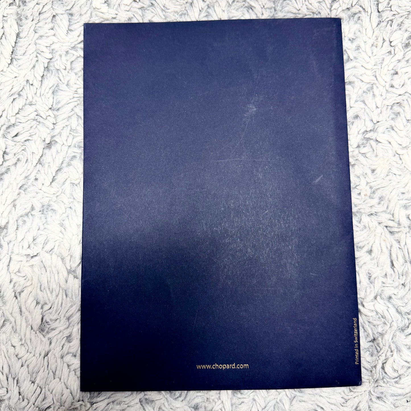 CHOPARD Mille Miglia Filled Certificate + Blue CHOPARD Certificate Holder 8.70x6.25 inches