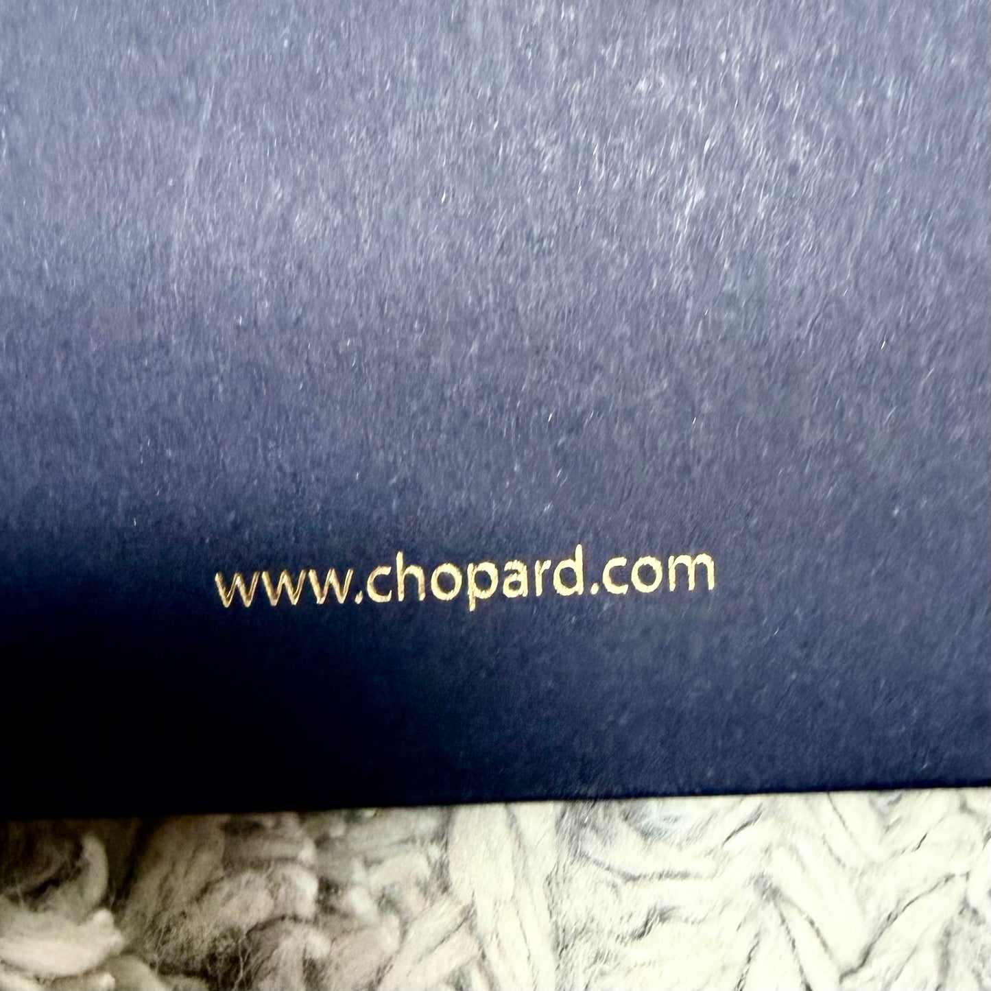 CHOPARD Mille Miglia Filled Certificate + Blue CHOPARD Certificate Holder 8.70x6.25 inches