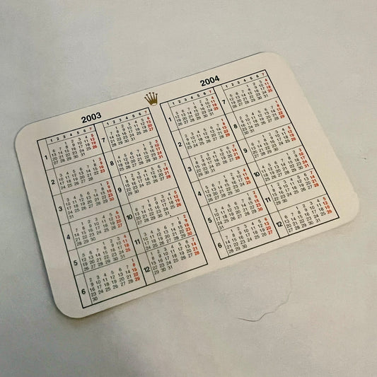 ROLEX Calendar 2003-2004