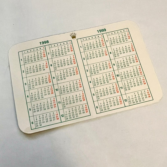 ROLEX Calendar 1998-1999