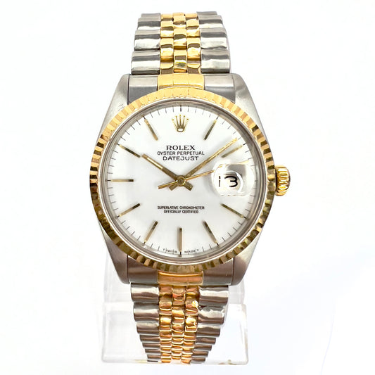 ROLEX DATEJUST Automatic 36mm 2 Tone Watch Jubilee Bracelet