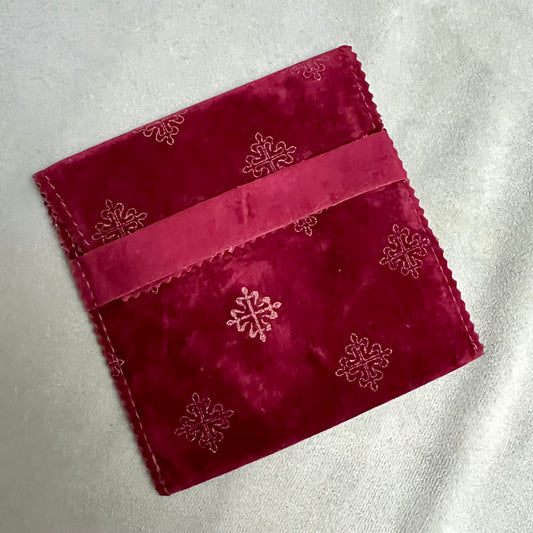 PATEK PHILIPPE Burgundy Velvet Pouch