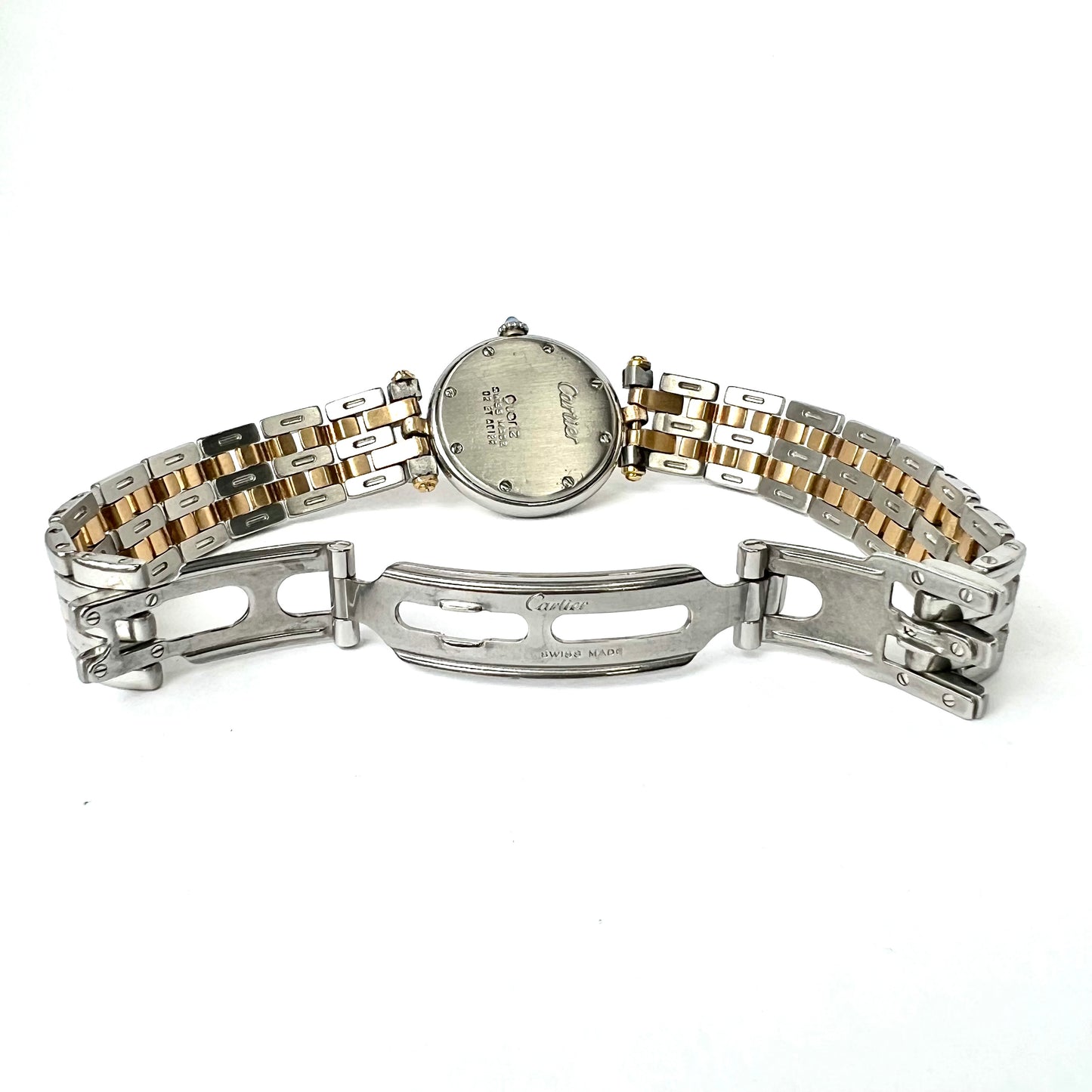 CARTIER PANTHERE VENDOME Quartz 24mm 2 Row Gold 0.26TCW Diamond Watch