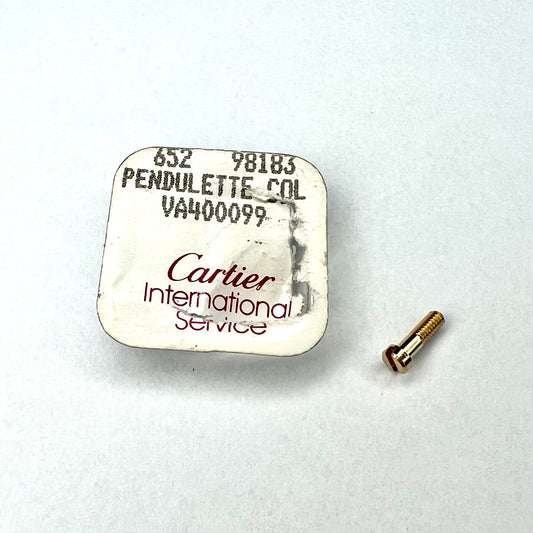 NEW Old Stock Authentic CARTIER PENDULETTE 8.1mm Gold Tone Screw Clock Part