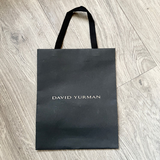 DAVID YURMAN Black Shopping Bag Gift Bag 9.75x7.80x3.80 inches