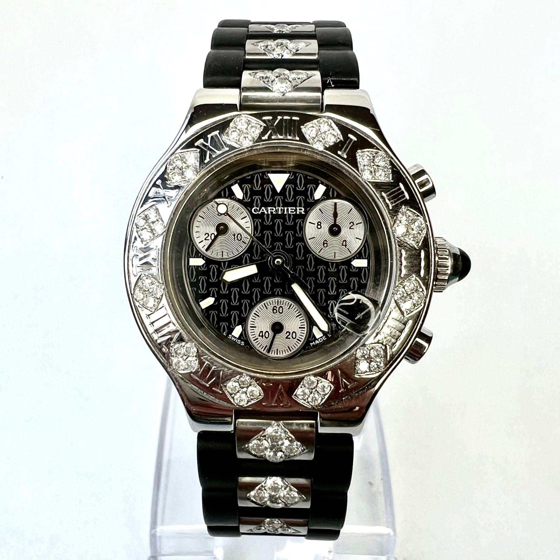 CARTIER CHRONOSCAPH 21 Chronograph Quartz Steel 32mm