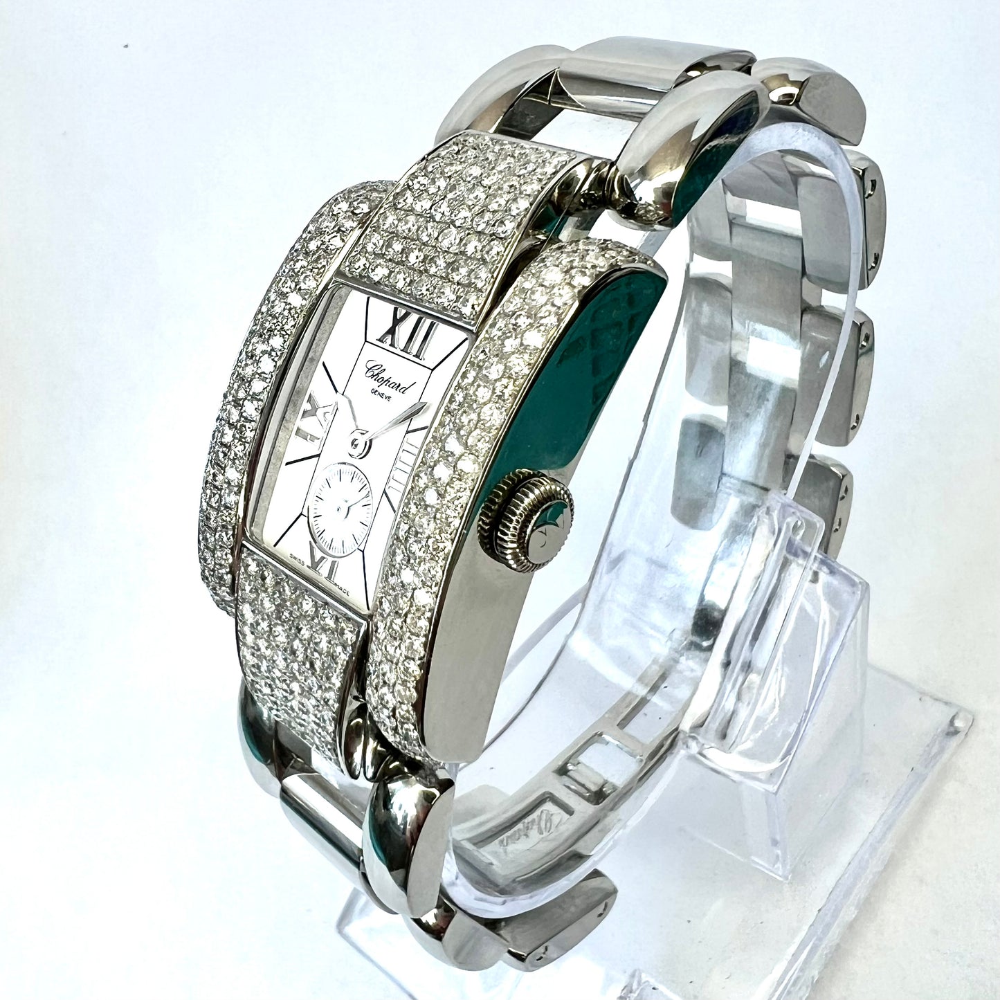 CHOPARD LA STRADA Quartz 23mm Steel 3.3TCW Diamond Watch