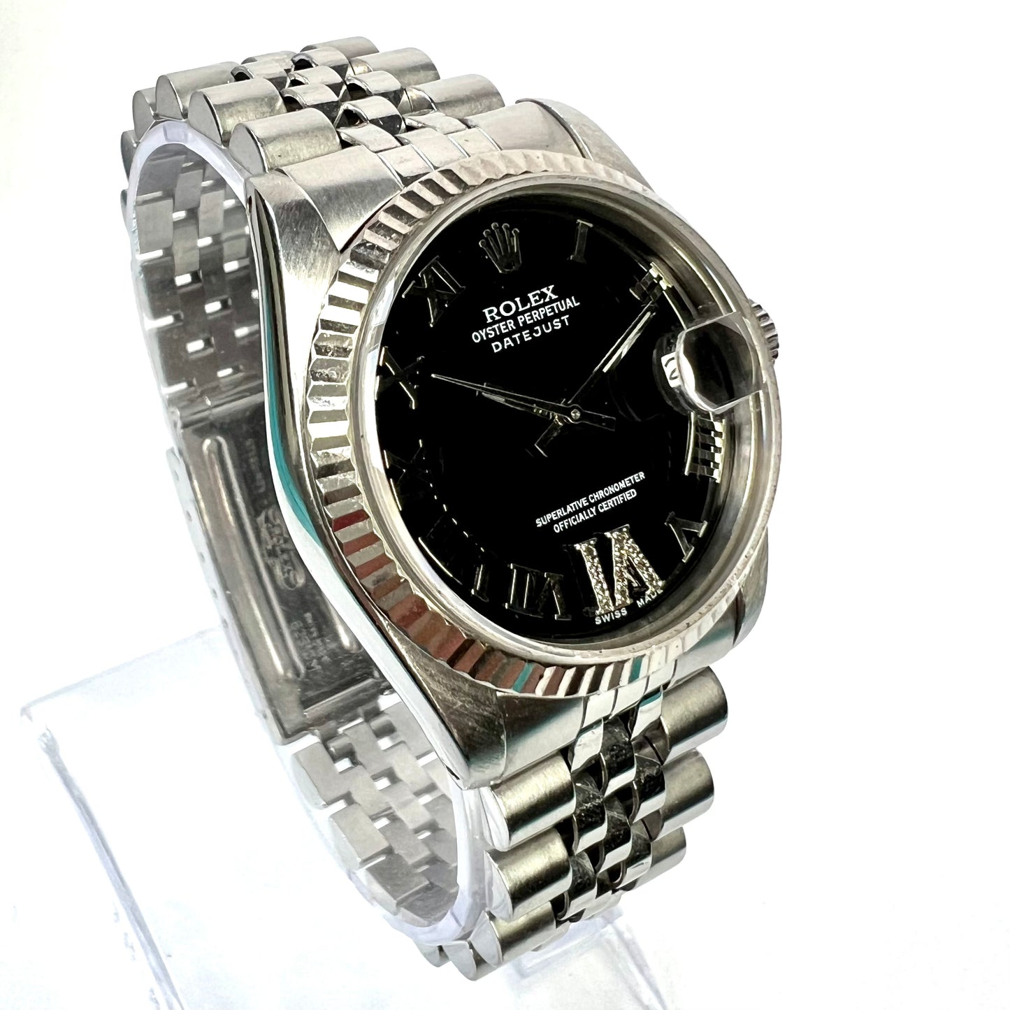 ROLEX Oyster Perpetual DATEJUST Automatic 31mm Steel Diamond Watch