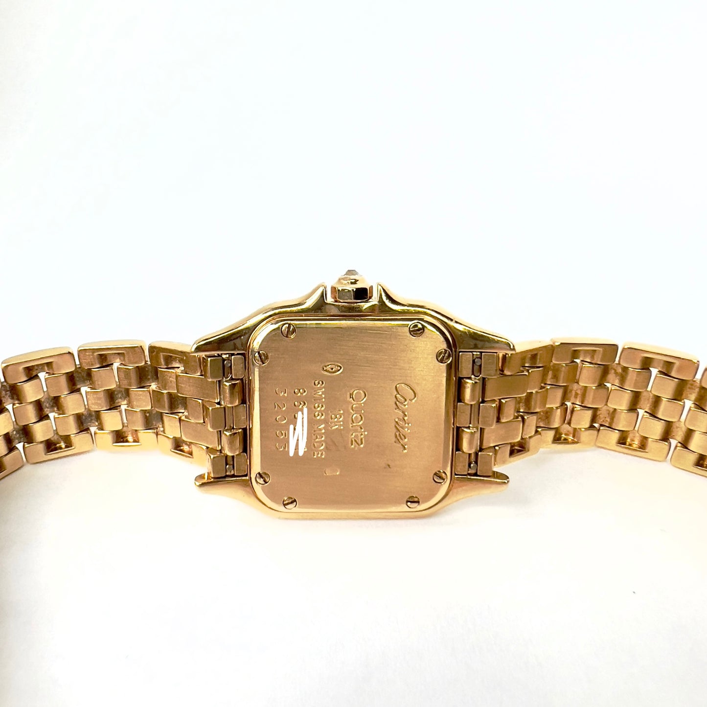 CARTIER PANTHERE Quartz 22mm 18K Yellow Gold ~3.2TCW Diamond Watch