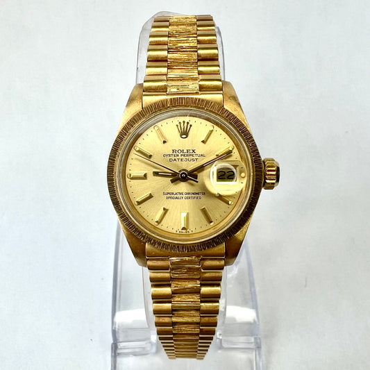 ROLEX OYSTER PERPETUAL DATEJUST Presidential 26mm 18K Yellow Gold Watch