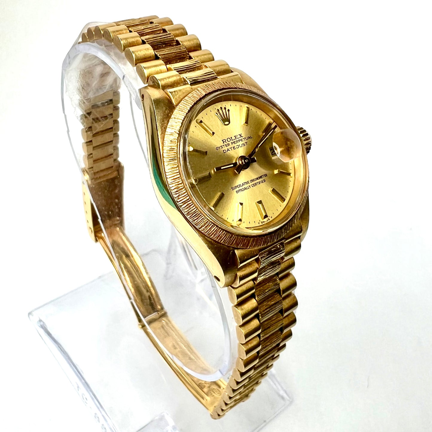 ROLEX OYSTER PERPETUAL DATEJUST Presidential 26mm 18K Yellow Gold Watch