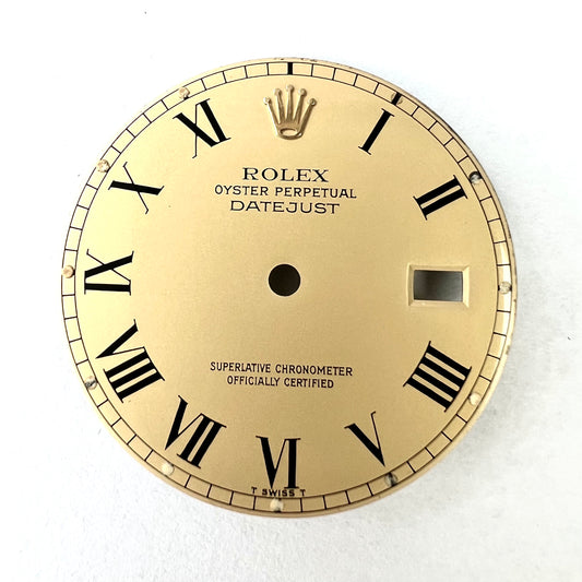 ROLEX 27.7mm Gold Color Roman Numerals DIAL for 36mm ROLEX DATEJUST