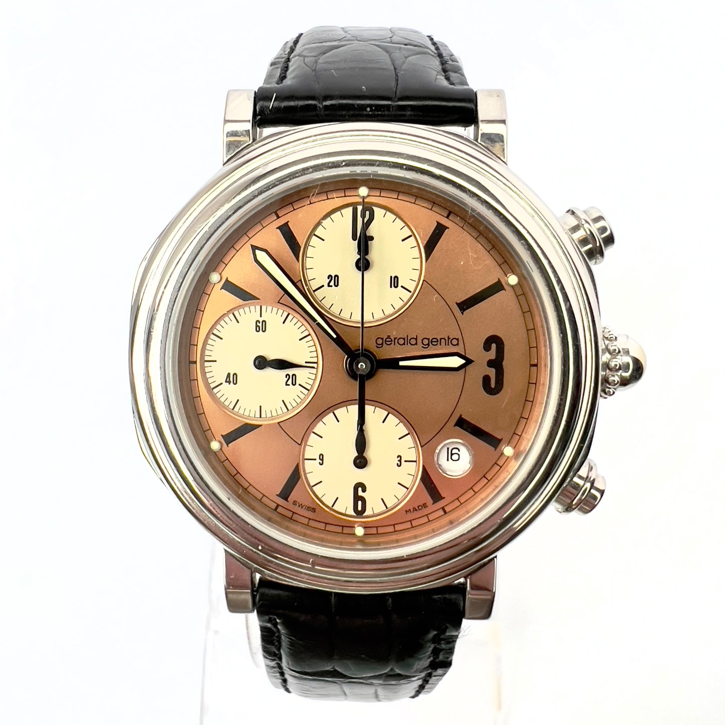 GÉRALD GENTA OCTO Chronograph Automatic 40mm Steel Watch 