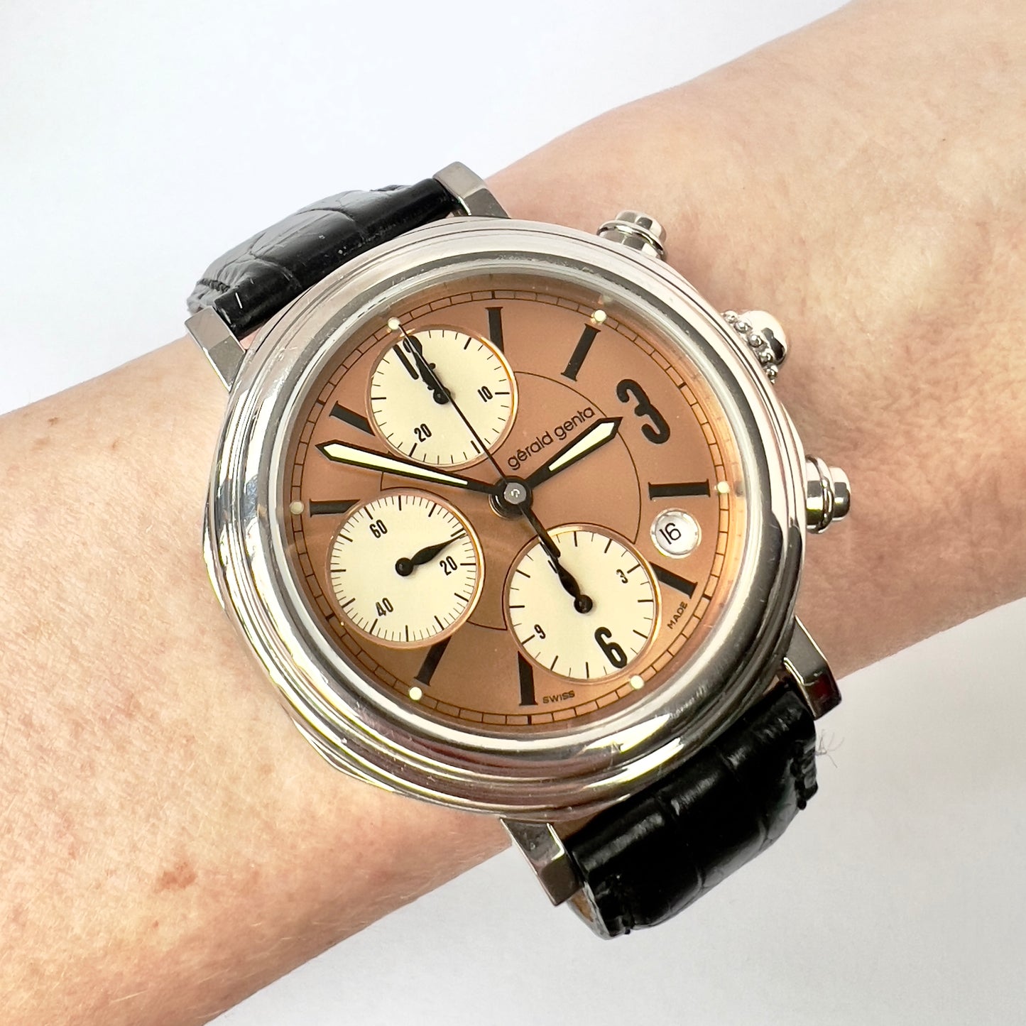 GÉRALD GENTA OCTO Chronograph Automatic 40mm Steel Watch 