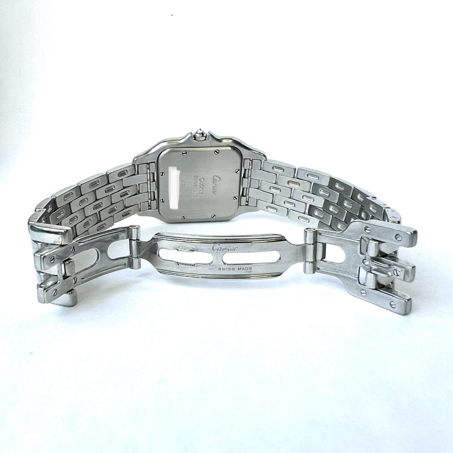 CARTIER PANTHERE Quartz 29mm Steel 1.9TCW Diamond Watch