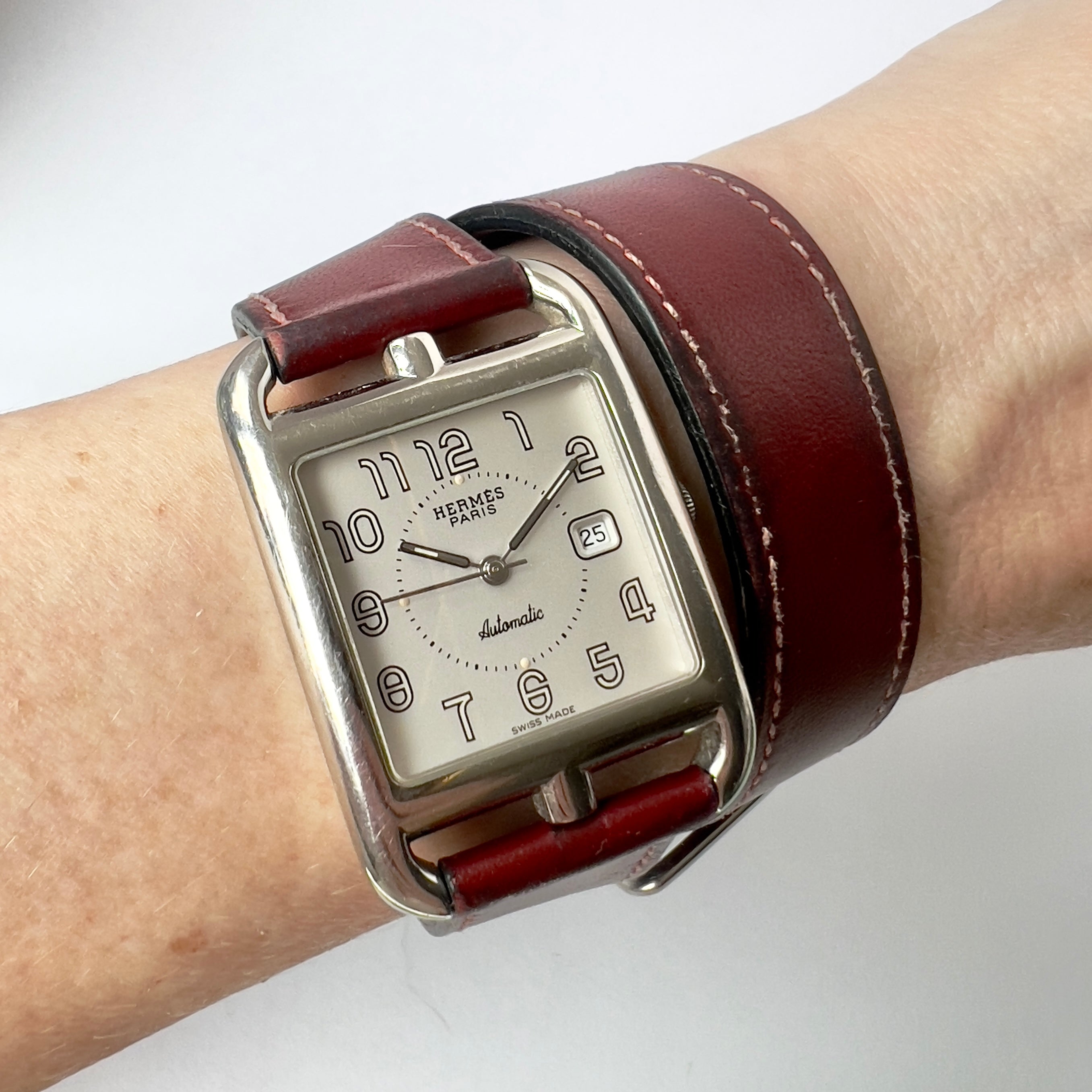 Hermes cape cod shop watch double strap