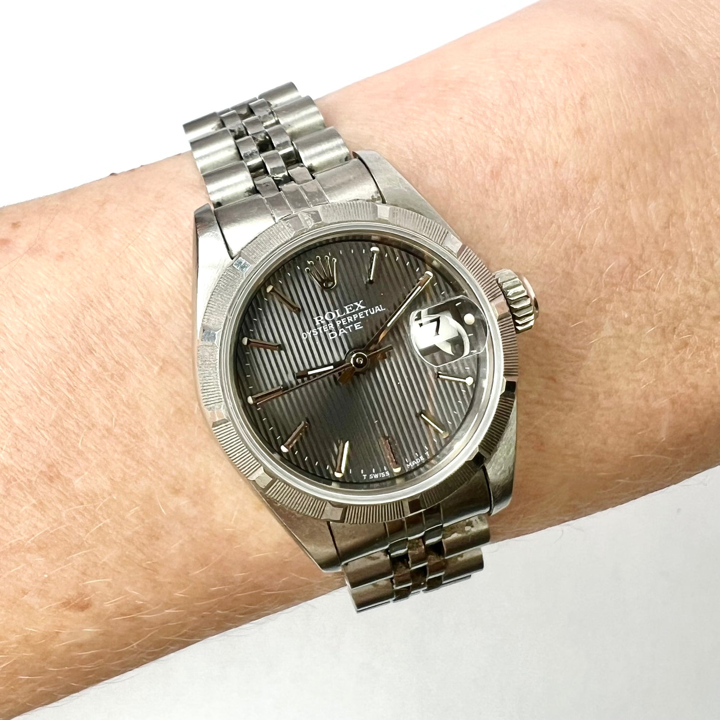 ROLEX DATE Automatic 26mm Steel Jubilee Bracelet Watch