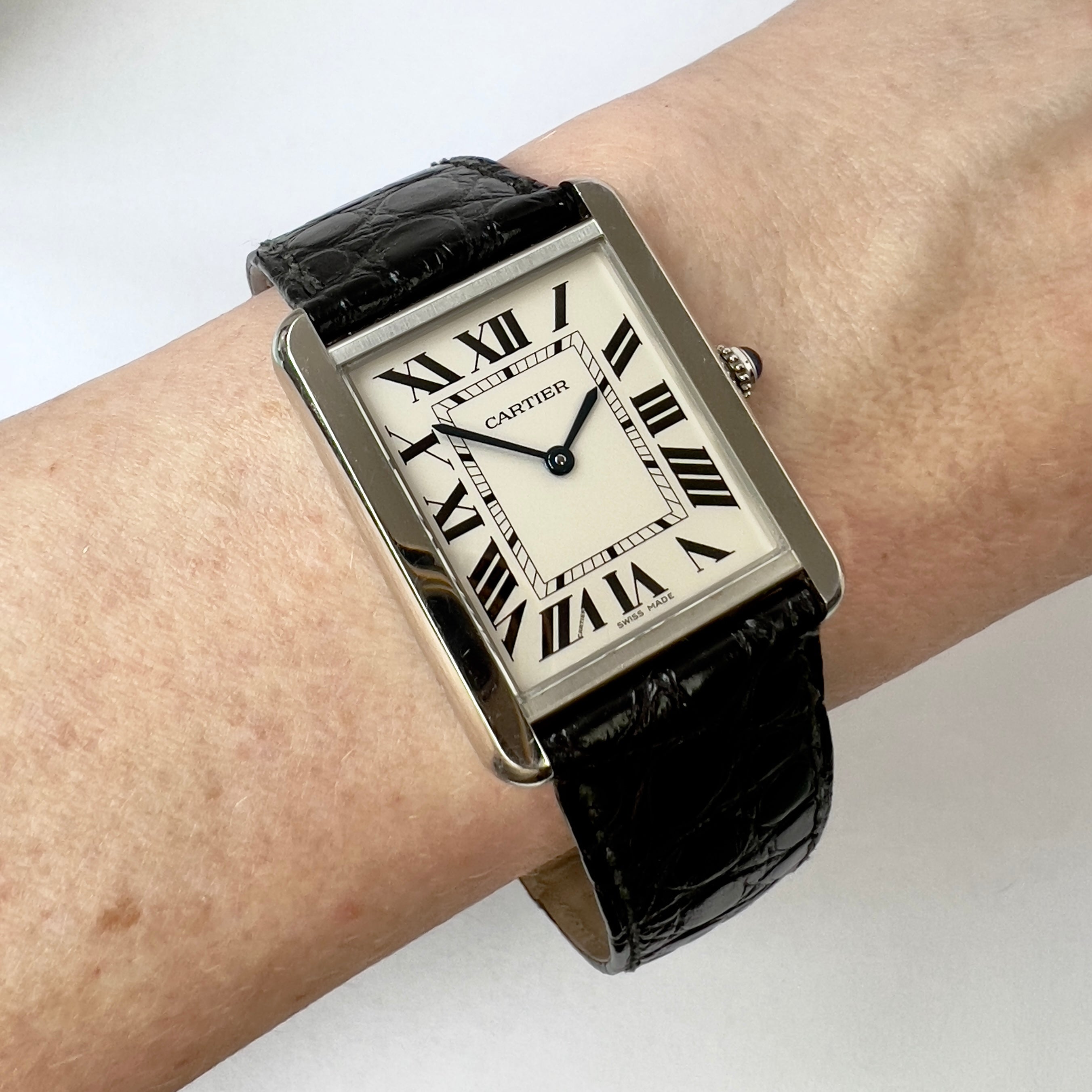 CARTIER TANK SOLO Quartz 27mm Steel Watch NATILUXIA