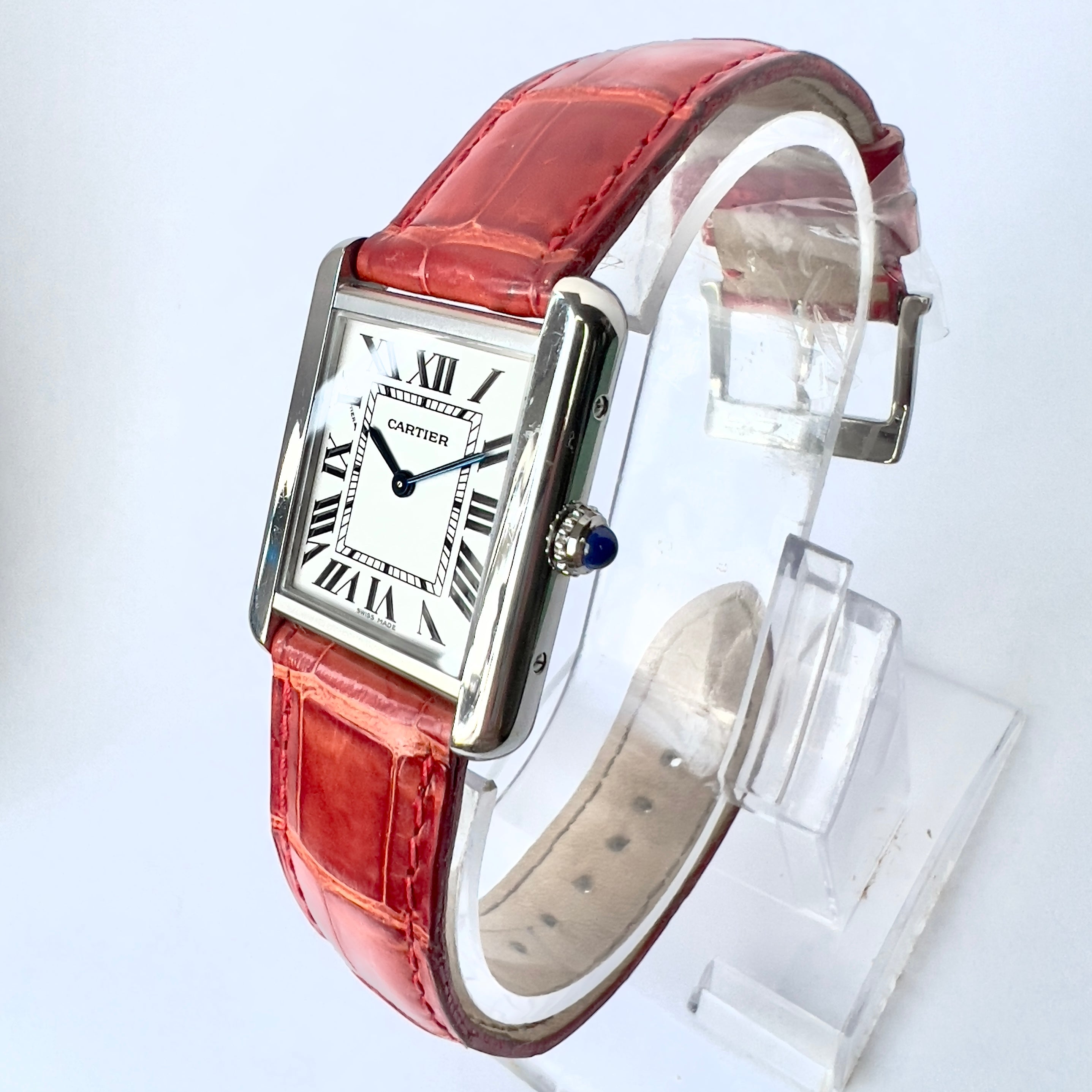 CARTIER TANK SOLO Quartz 24mm Steel Watch NATILUXIA