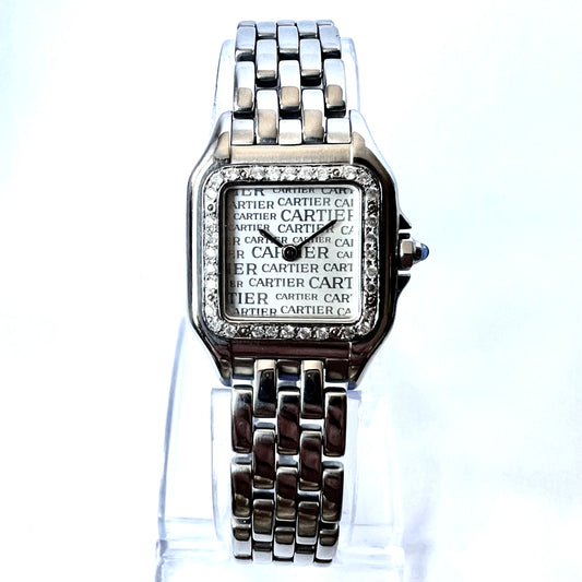 CARTIER PANTHERE Quartz 23mm Quartz Steel 0.32TCW DIAMOND Watch