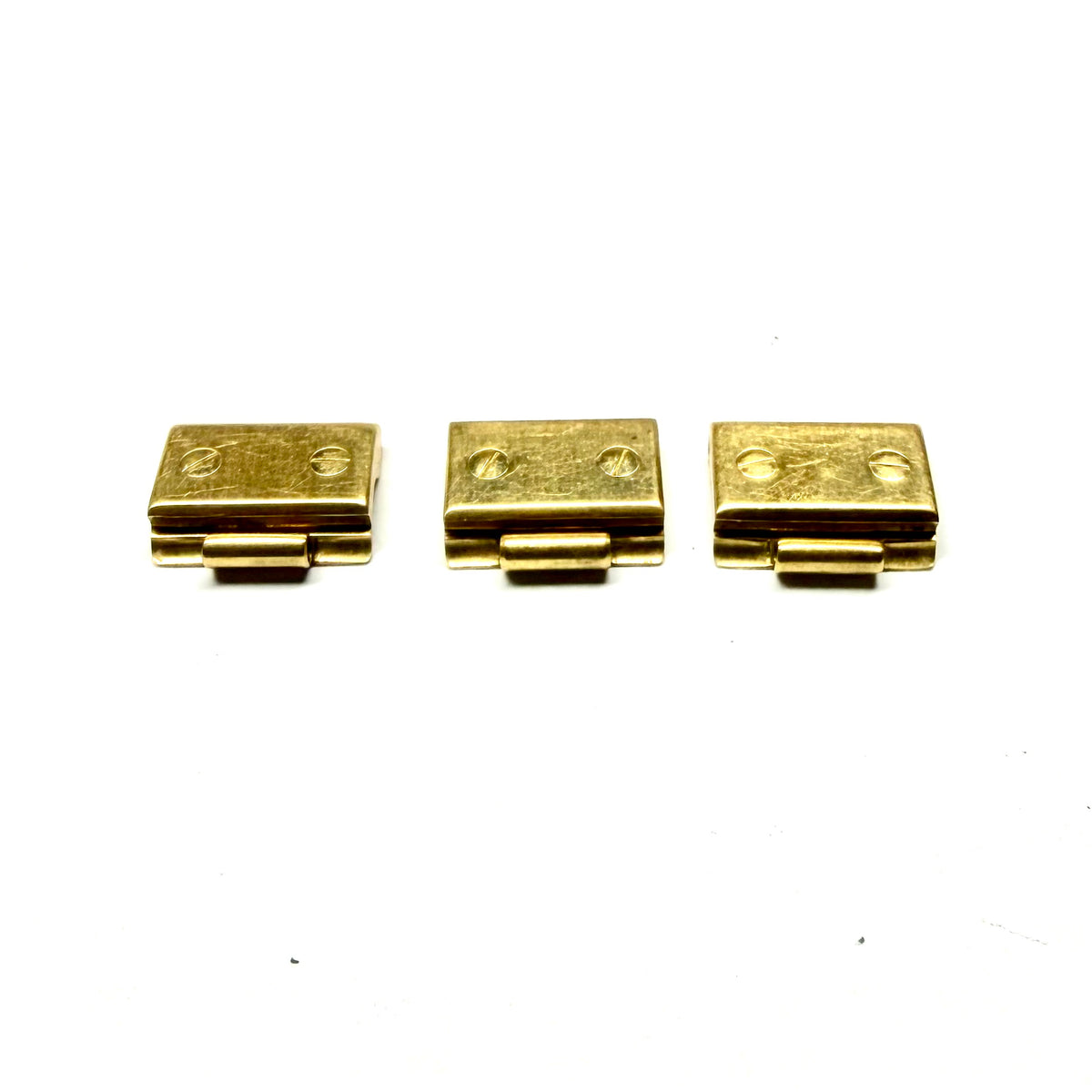 CARTIER SANTOS 10.07mm wide 18K Yellow Gold Complete Link 1.67g