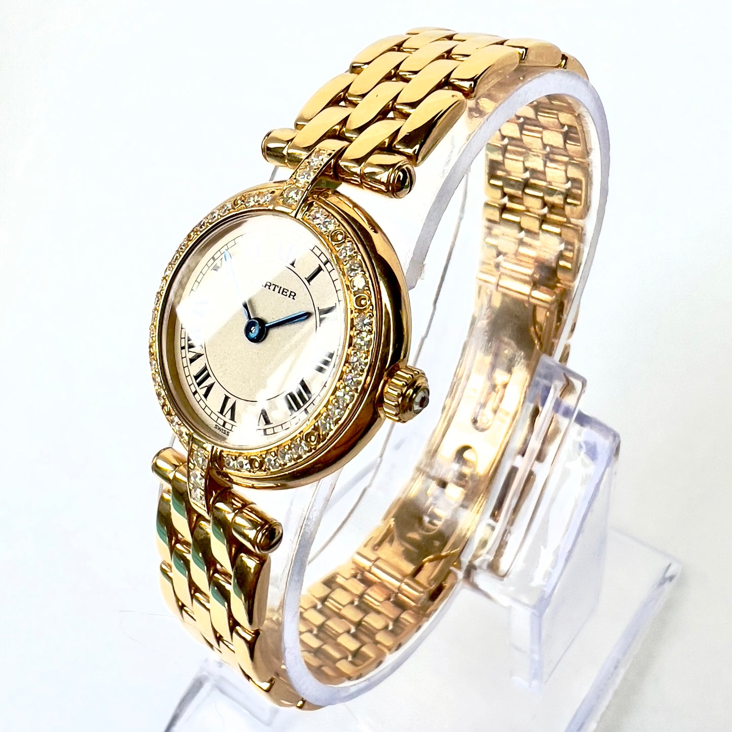 CARTIER PANTHERE VENDOME 24mm 18K Yellow Gold ~0.50TCW Diamond Watch