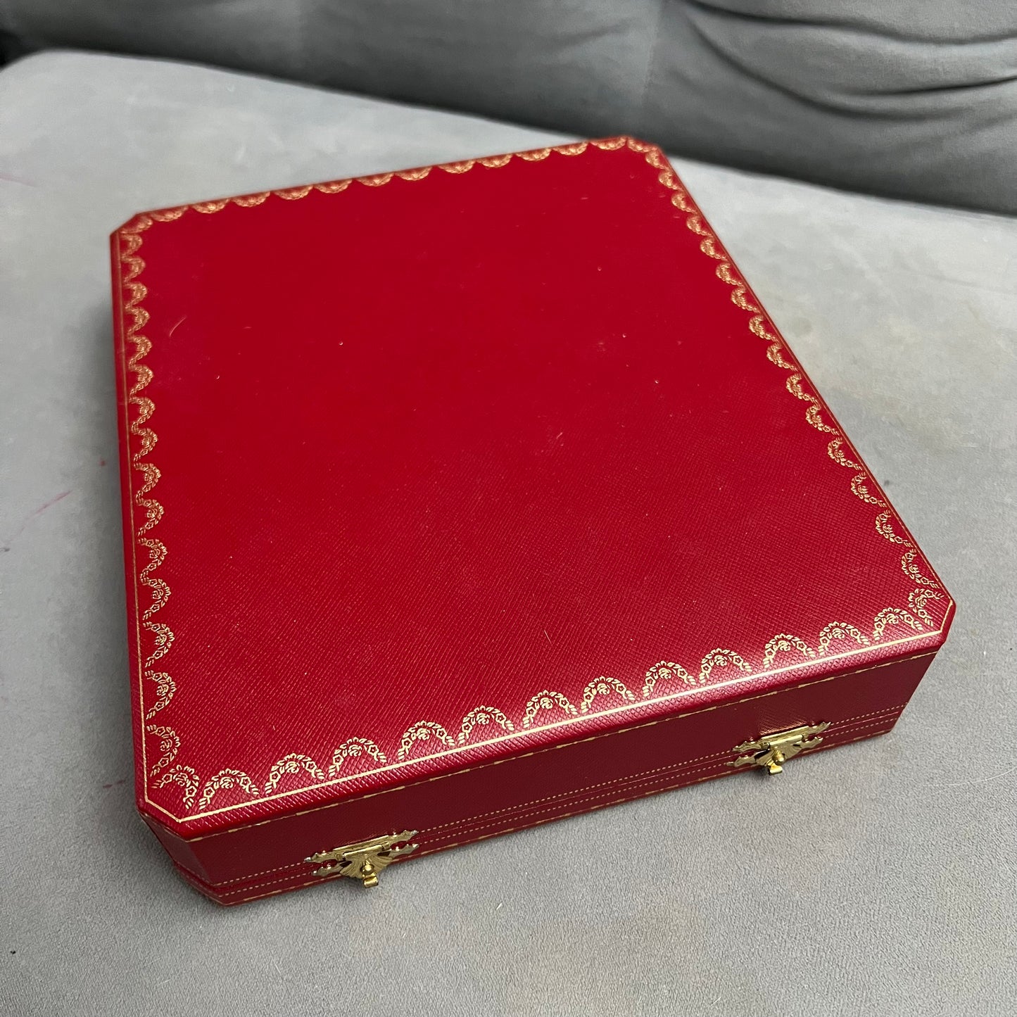 Vintage CARTIER Necklace Box 8.75x7.5x2 inches