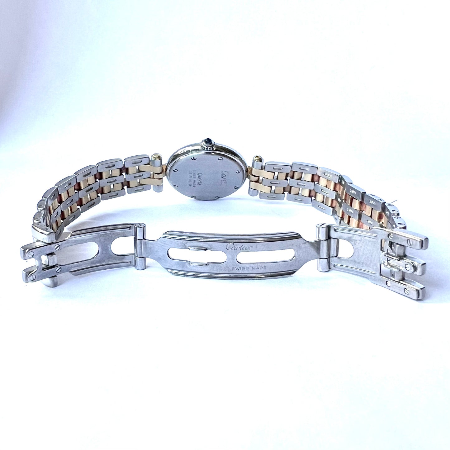 CARTIER PANTHERE VENDOME Quartz 24mm 2 Row Gold 0.26TCW Diamond Watch