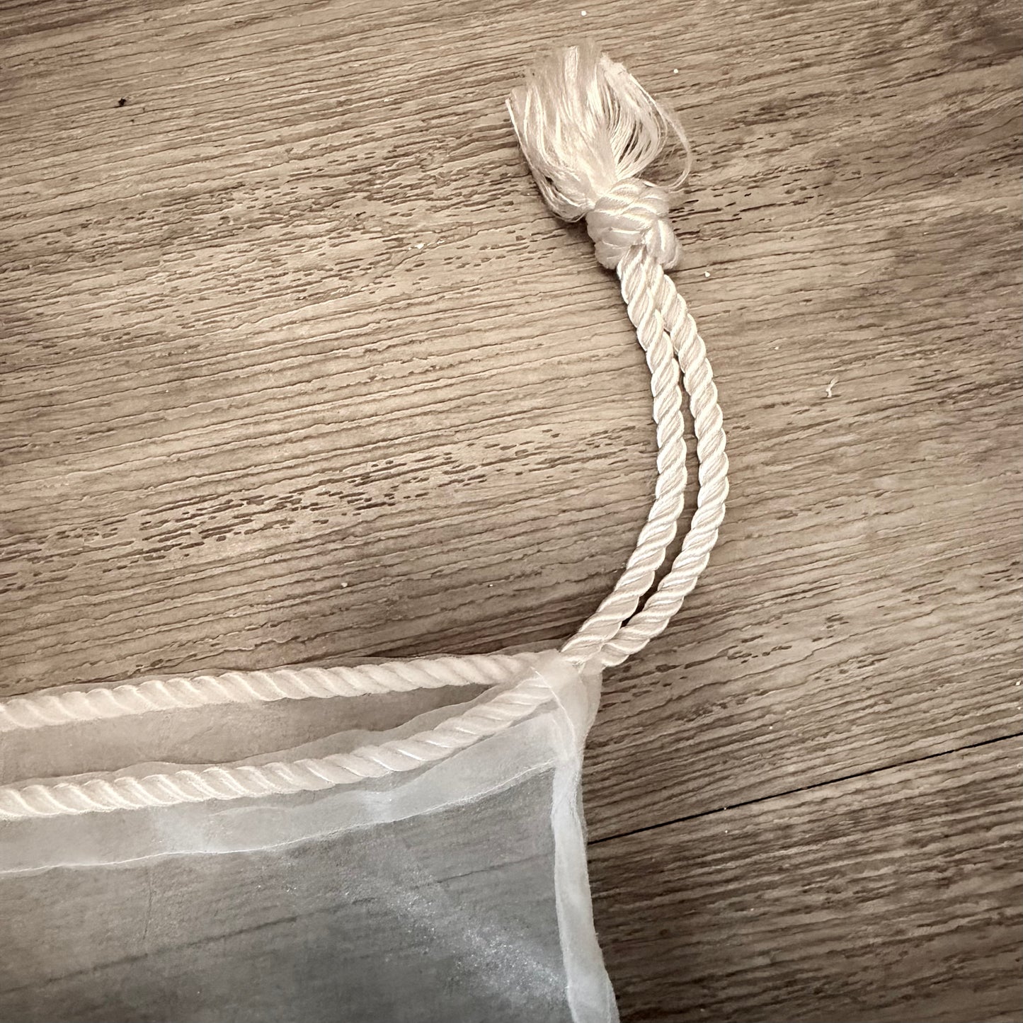 Brooks Brothers White Sheer String Dust Bag with Logo 11x19 inches