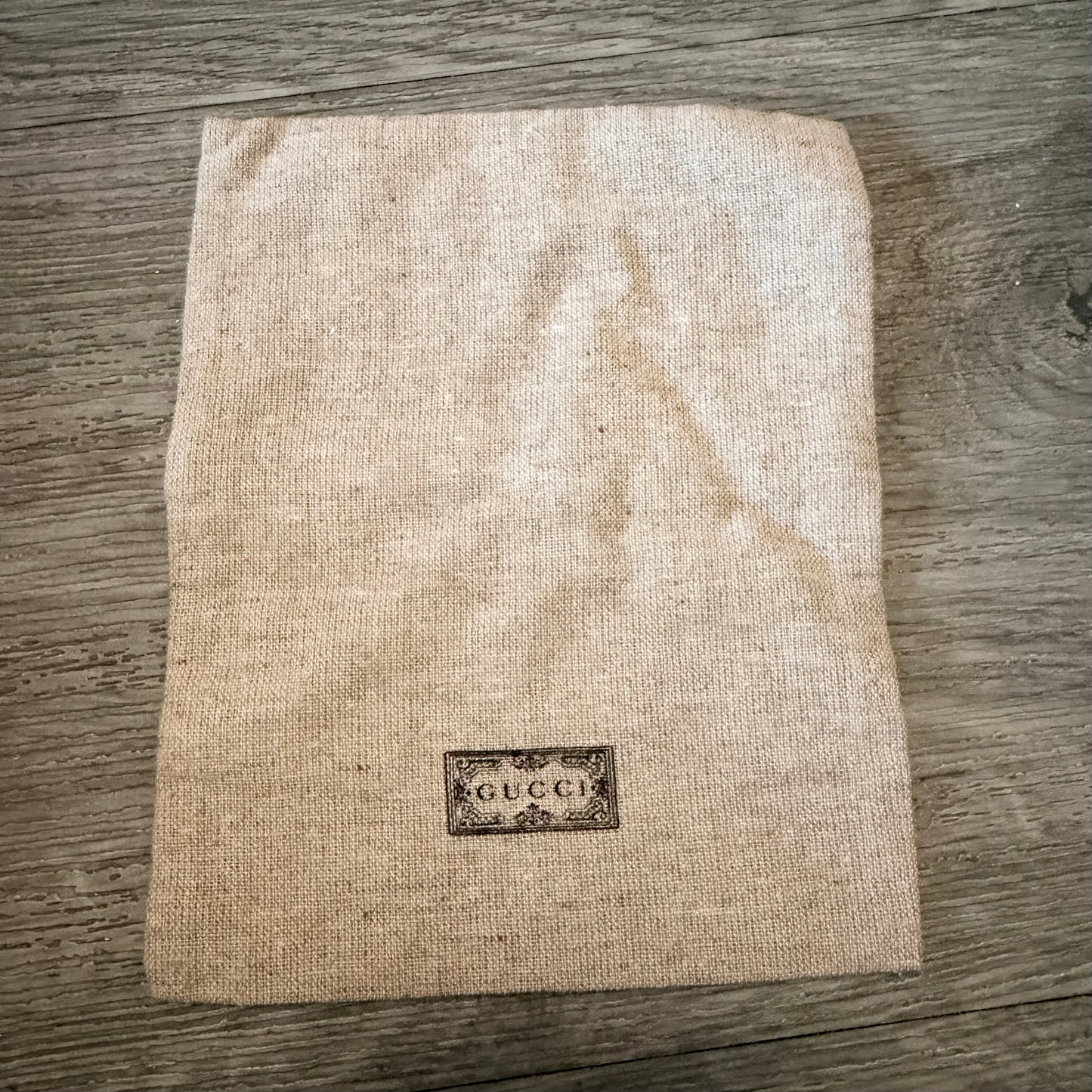 GUCCI Tan Accessories Dust Bag/Storage Bag 6.5x5.20 inches