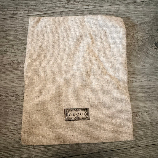 GUCCI Tan Accessories Dust Bag/Storage Bag 6.5x5.20 inches