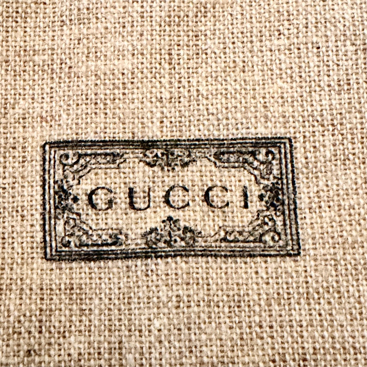 GUCCI Tan Accessories Dust Bag/Storage Bag 6.5x5.20 inches