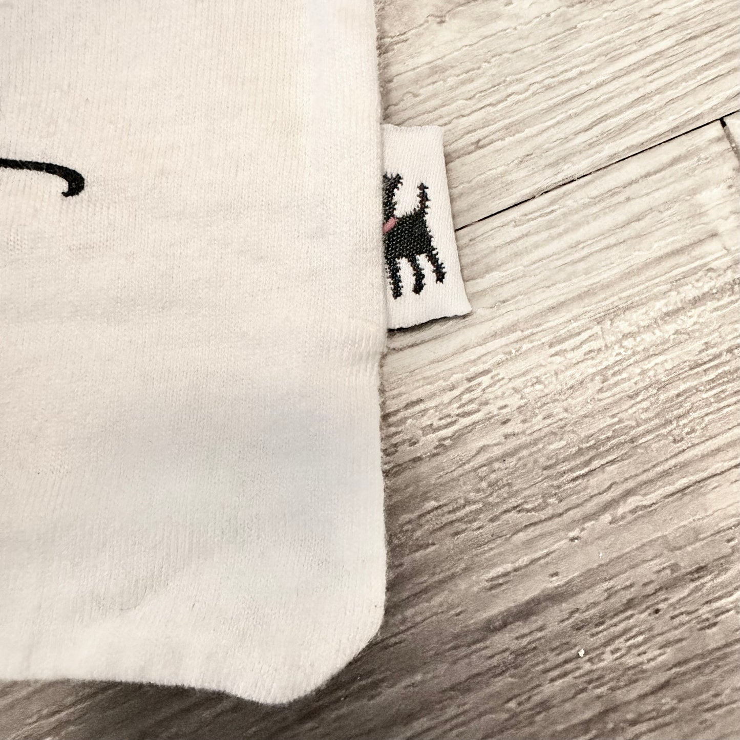 EMERSON STREET White Flannel Drawstring Dust Bag 10.5x6.75”