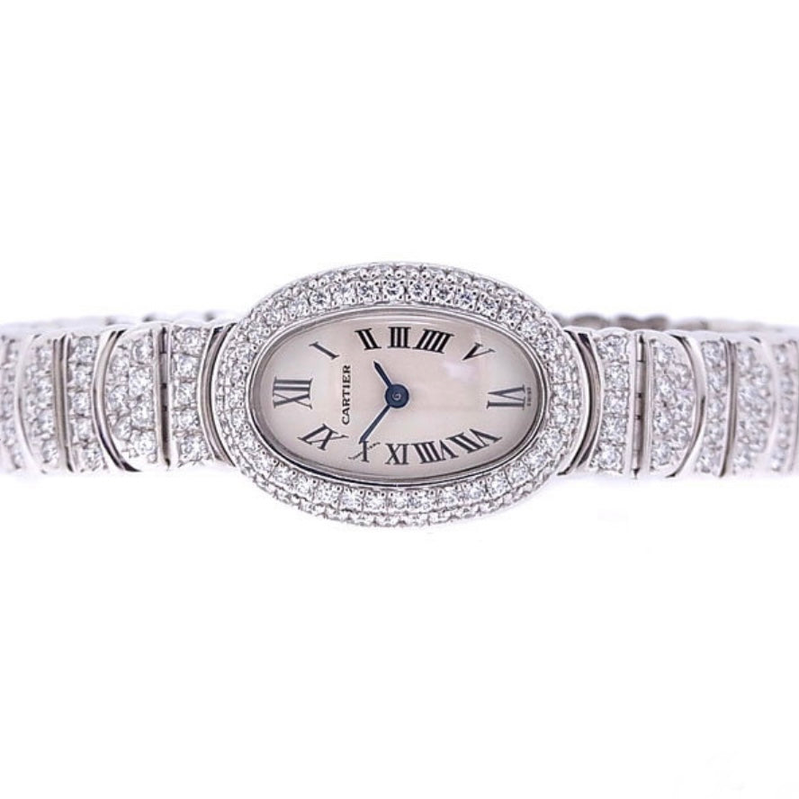 Cartier Diamond steel watch