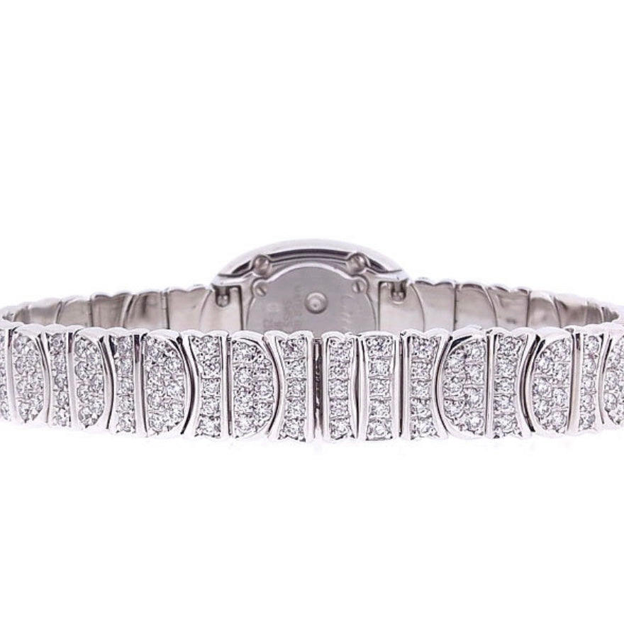 CARTIER BAIGNOIRE Mini 18mm 18K White Gold ~5TCW Watch