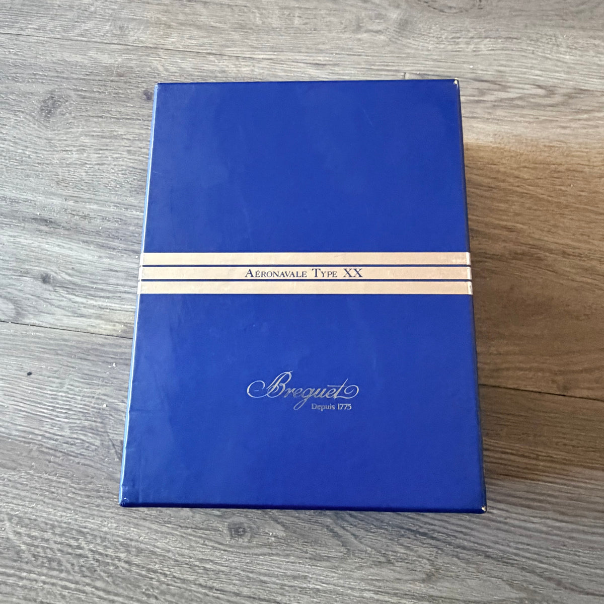 BREGUET AÉRONAVALE TYPE XX Blue/Silver Box + Outer Box 7.70x5.90x2.60”