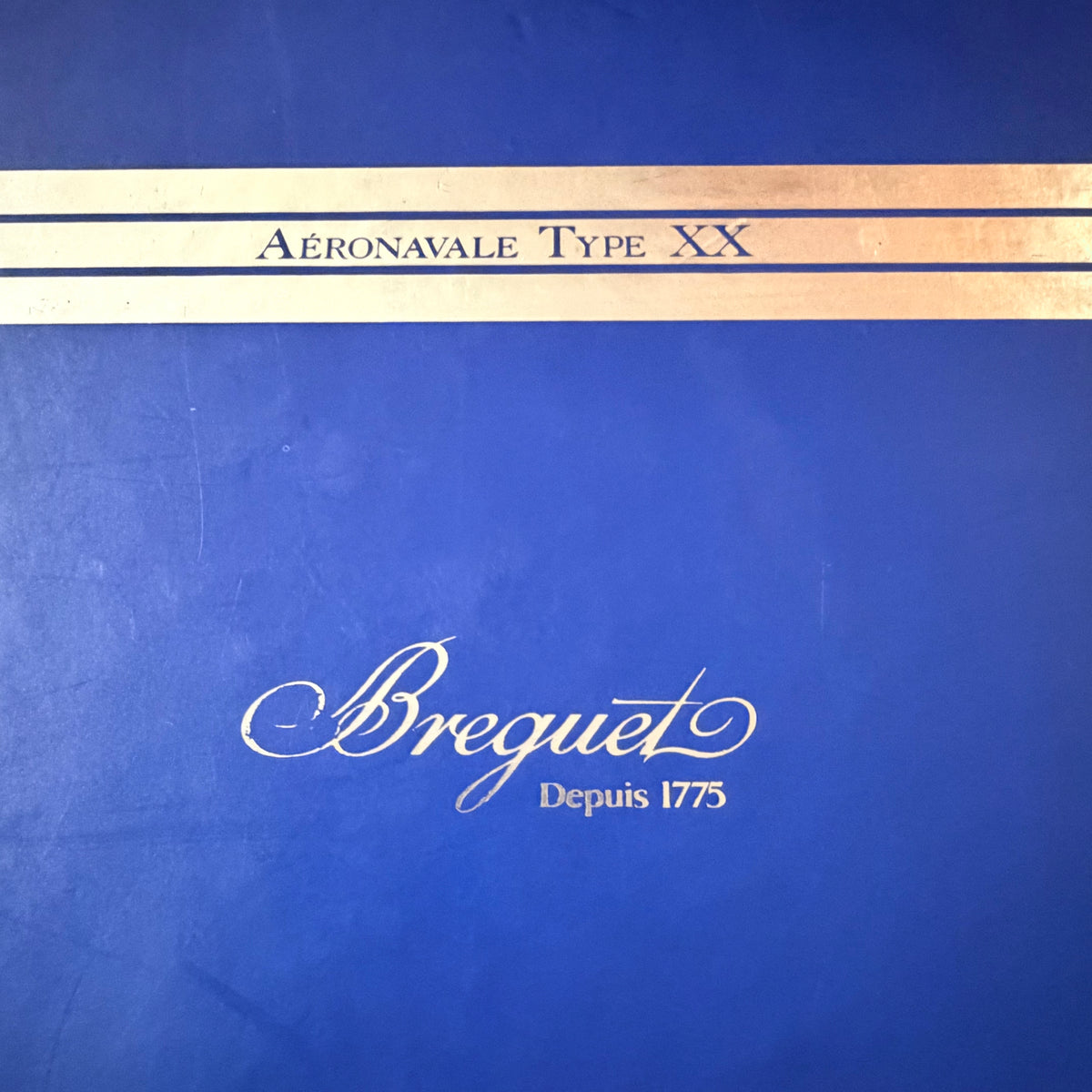 BREGUET AÉRONAVALE TYPE XX Blue/Silver Box + Outer Box 7.70x5.90x2.60”