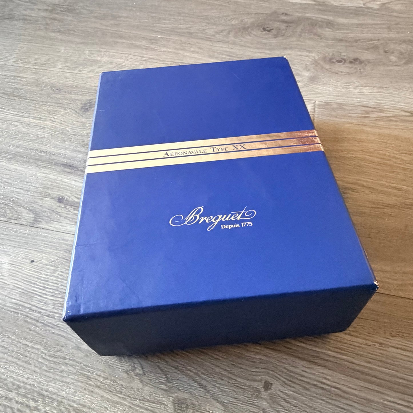 BREGUET AÉRONAVALE TYPE XX Blue/Silver Box + Outer Box 7.70x5.90x2.60”