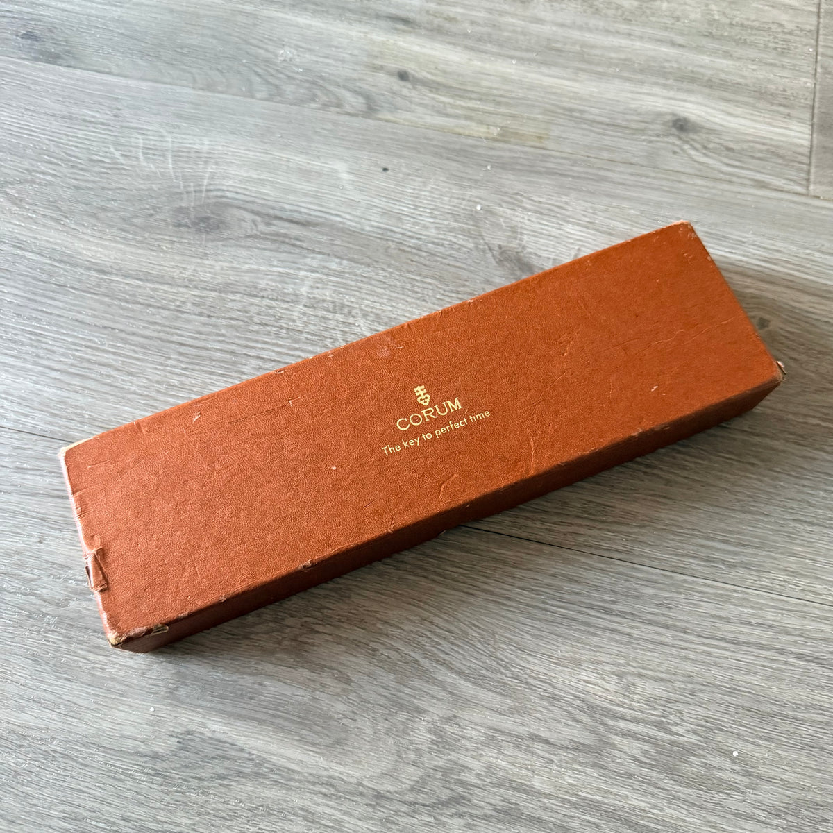 CORUM Tan Jewerly Box + Outer Box 10.30x3x1.10”