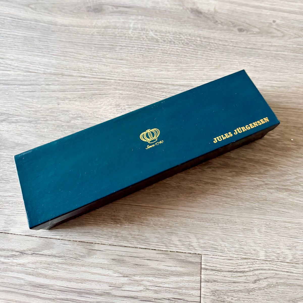 JULES JÜRGENSEN Blue/Cream Box + Outer Box  9.90x2.75x1.60 inches + Booklet