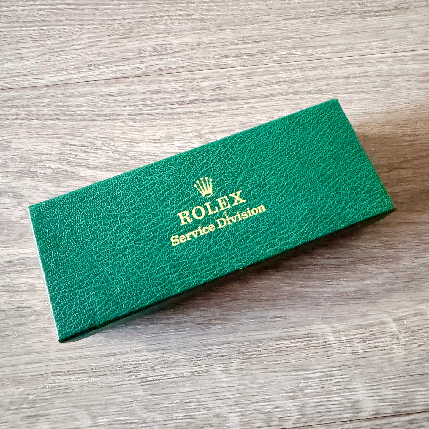 ROLEX Service Division Box 6x2.30x1.25” + Factory Service Booklet + Winding Reminder Tag