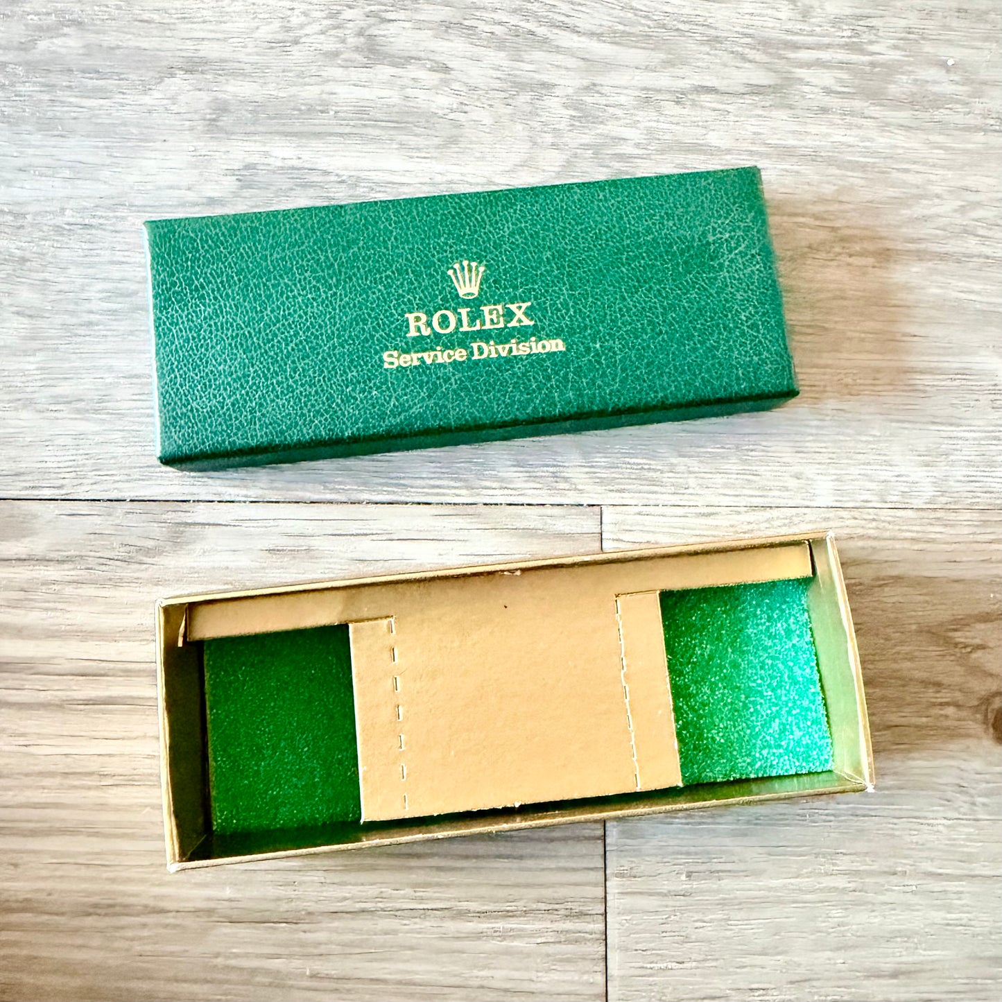 Authentic Vintage ROLEX Service Division Box 6x2.30x1.25”