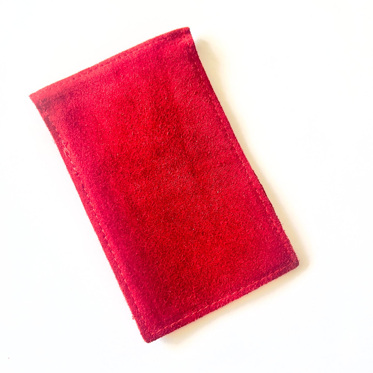 CARTIER Genuine Red Leather Jewelry Pouch 2.25 x 4 inches