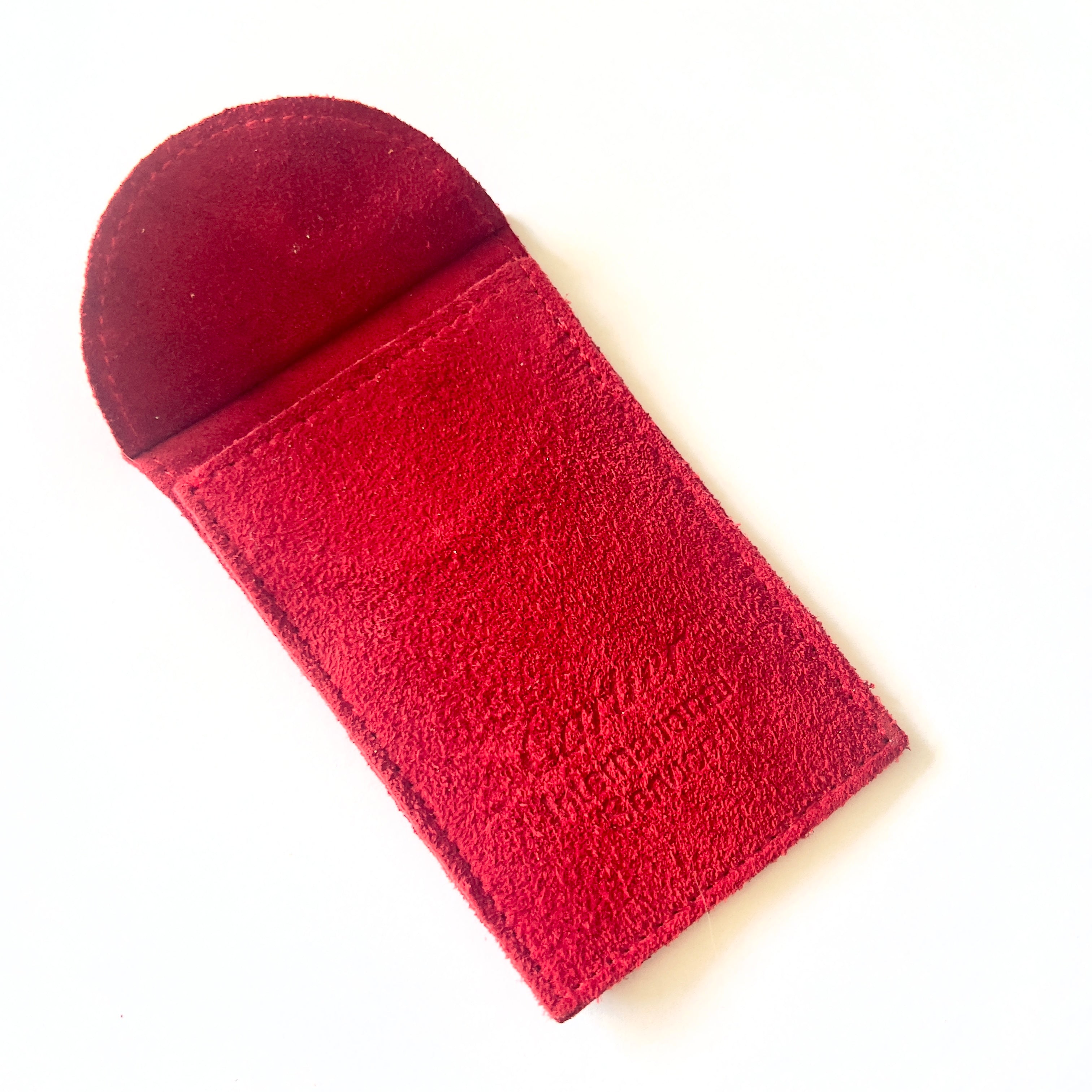 CARTIER Genuine Red Leather Jewelry Pouch 2.25 x 4 inches | NATILUXIA