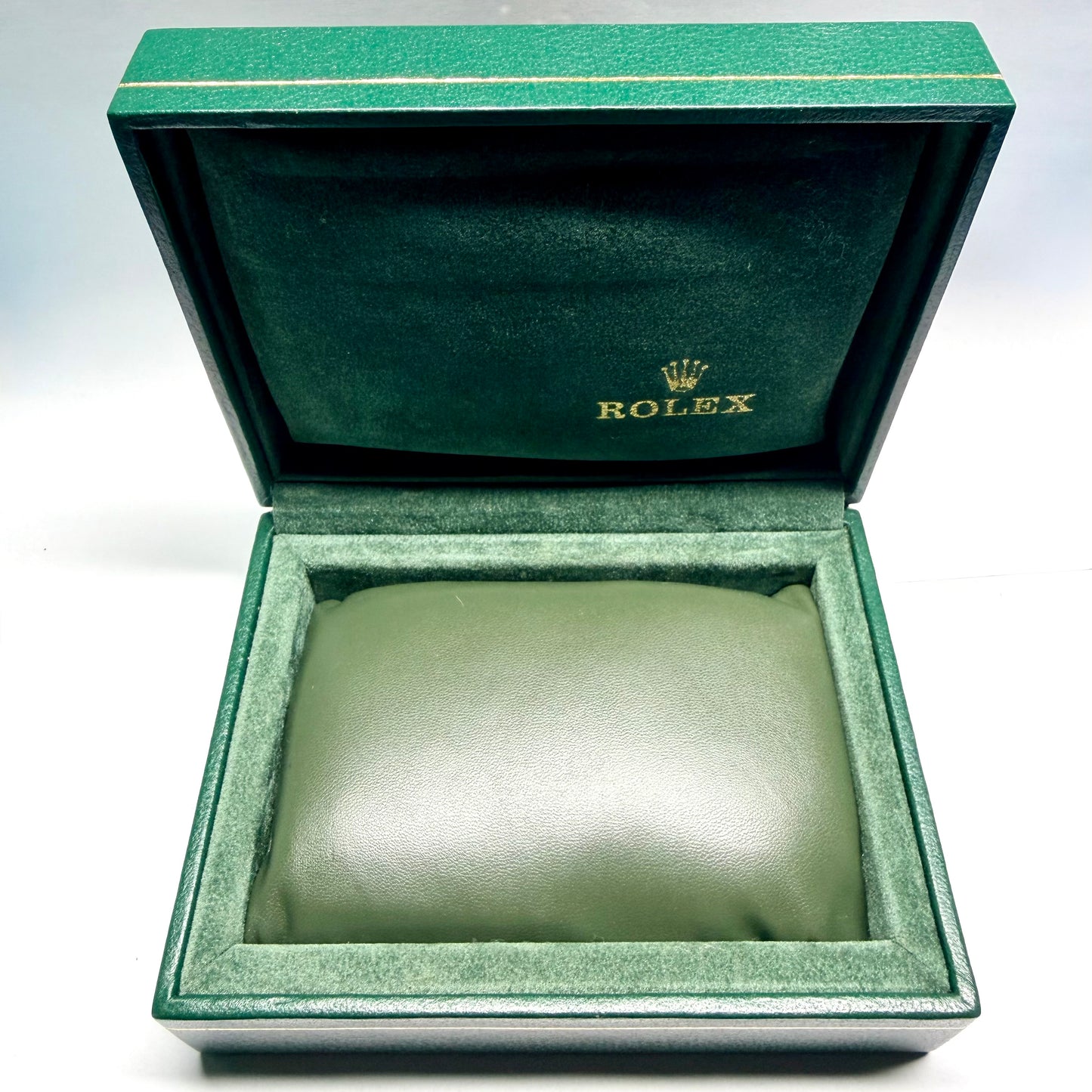 NEW Hand Made Soft Green Faux Leather PILLOW CUSHION fits ROLEX Box