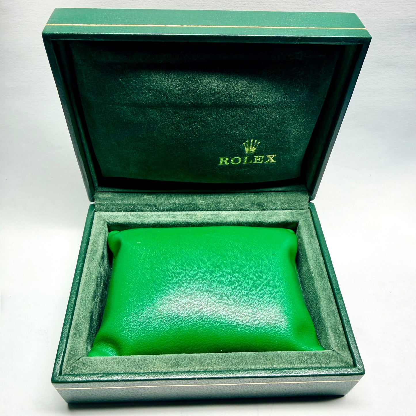 NEW Hand Made Green Faux Leather PILLOW CUSHION fits ROLEX Watch Box