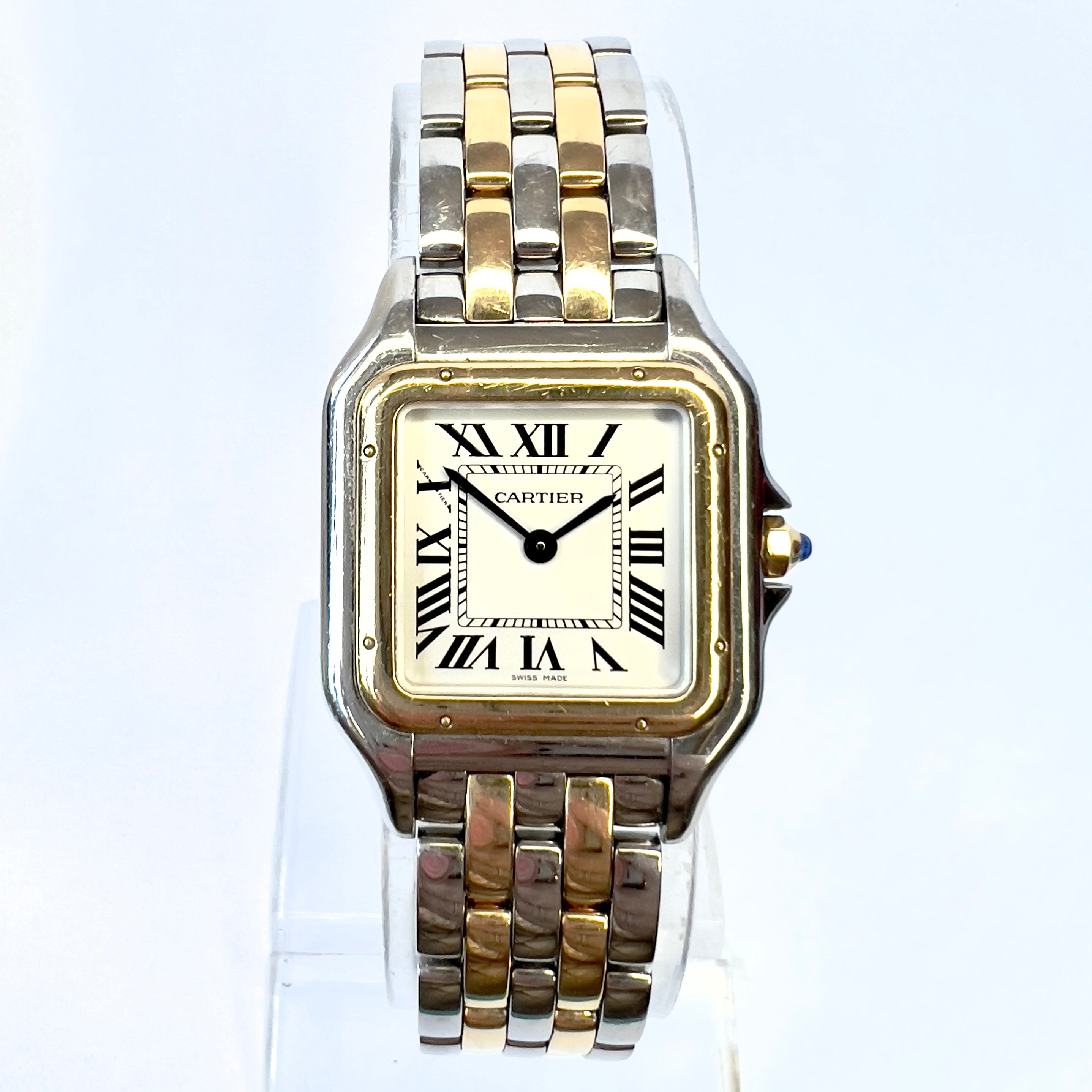 CARTIER PANTHERE 27mm 2 Row Gold Watch NEW Model NATILUXIA