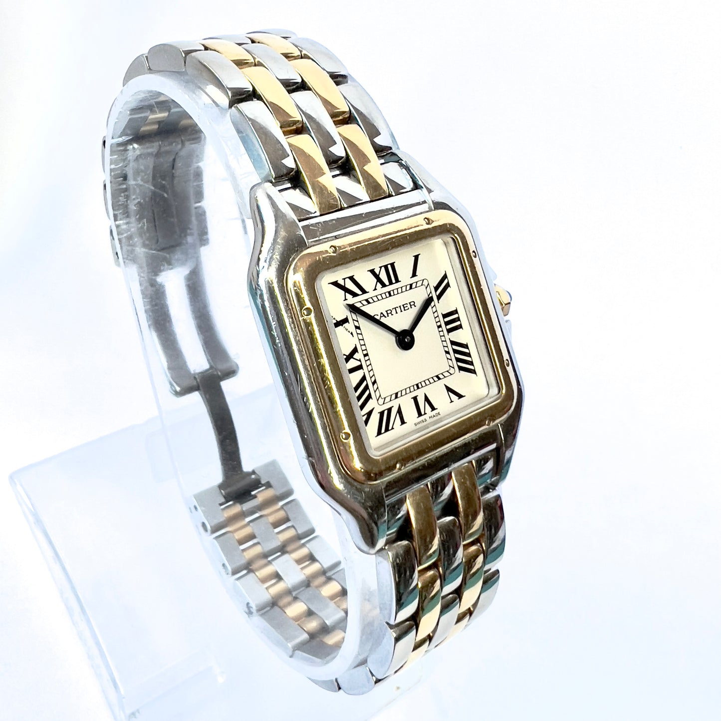 CARTIER PANTHERE 27mm 2 Row Gold Watch NEW Model