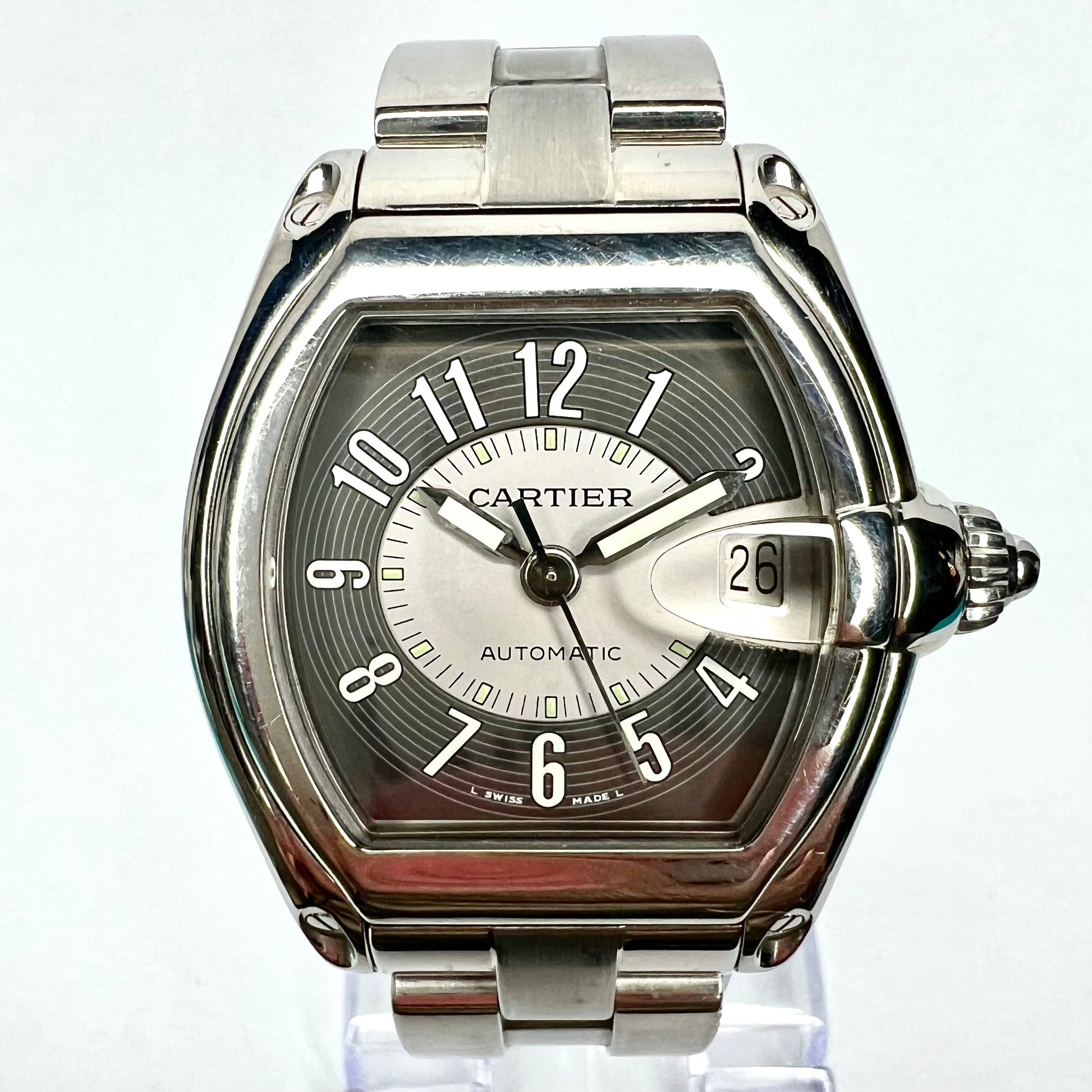 CARTIER ROADSTER 2510 Automatic 38mm Steel Watch NATILUXIA